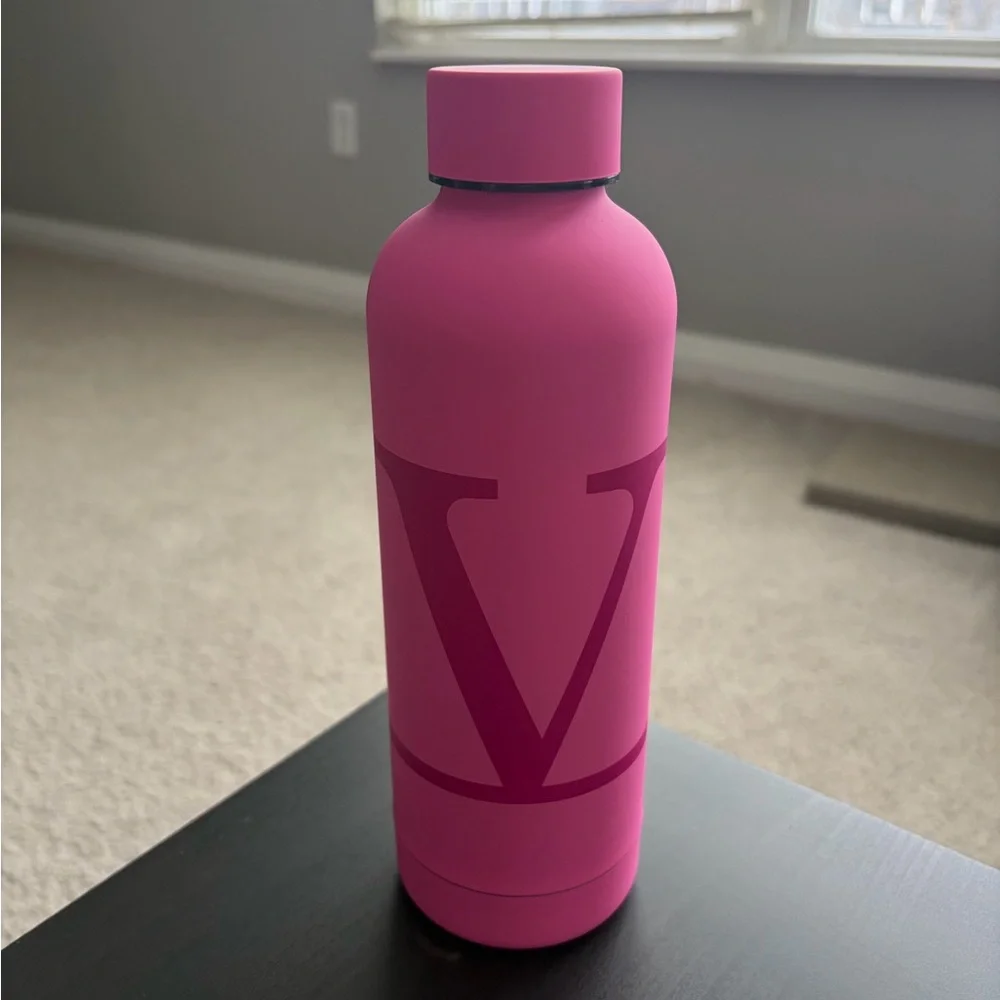 Valentino Pink Stainless Steel Water Bottle - Picture 2 of 5